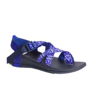 Chaco Z/Canyon 2 Blue and White Strap Sandals size 10